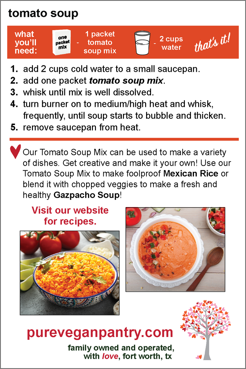 Tomato Soup Mix - Makes 4 Cups!